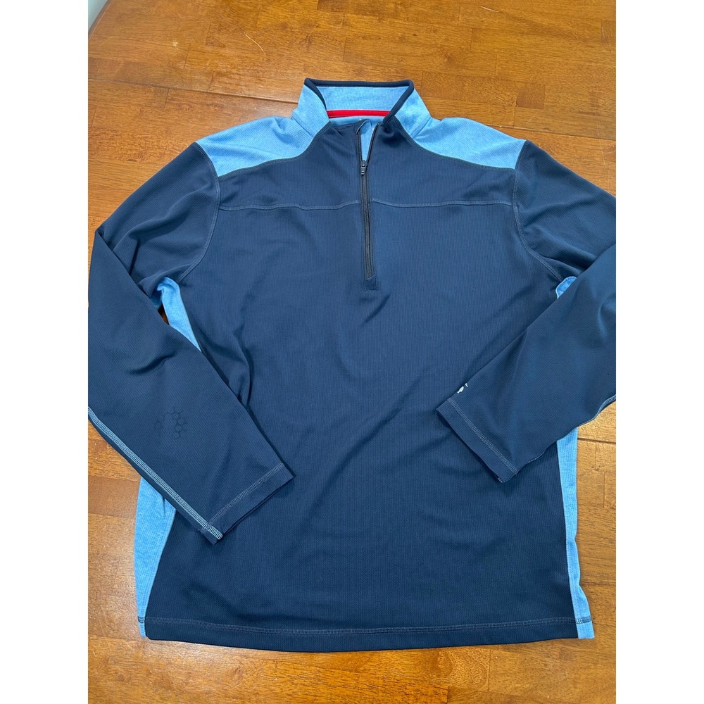 Brooks Brothers Pullover Mens XX Large Blue Performance Series Quarter Zip